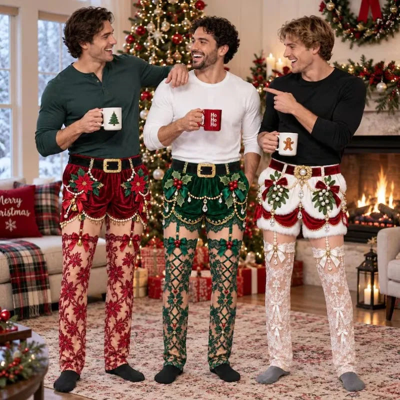 Pantalón navideño de broma